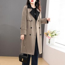 [해외] 여성코트 트렌치코트 봄가을 중기장 오버핏 코트