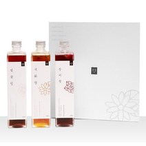 우리꽃연구소 꽃청 500ml 3종 선물세트, 상세설명 참조, 01_국화청 500ml/03_도라지칡꽃청 500ml/01_국화청 500ml