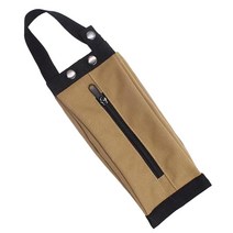 휴대용 캠핑 티슈 상자 캔버스 여행 하이킹 데스크탑을위한 플러시 가능한 종이 케이스, 37.5x11.2cm, 카키색 옷감