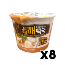 칠갑농산 들깨떡국 수제비 즉석컵용기 188.5g x 8개, 상세페이지 참조