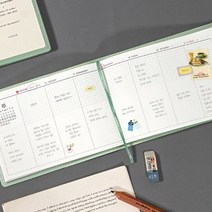 2023 년 더 플래너 W 위클리 가로형 다이어리 미니, 핑크