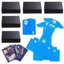 DeELF Panda Card Sleeves 500 ct TCG MTG 카드 슬리브 벌크 데크 프로텍터 표준 카드 슬리브 코드 매직 더 게더링 포켓몬 및 수집용 게임 카드, Clear Matte Black