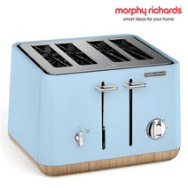 모피리처드 영국 에스펙트 스칸디 전기 4구 토스터 토스터기 토스트기, 240008(하늘색)