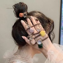 수스다 묶음머리 비비드 펀칭 머리끈