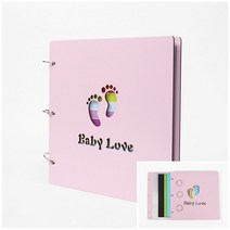 뉴리웹 우드커버 포토앨범 30매 생일 포토북 여행 사진첩 아기 사진 포토북