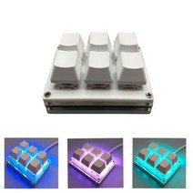 단축키 매크로 키보드 게임용 기계식 커스텀 키패드 오스 osu 12 키 미니 레드 스위치 rgb 프로그래밍 핫 스왑 ous 포토샵 용, 빨간 스위치, 키 6개