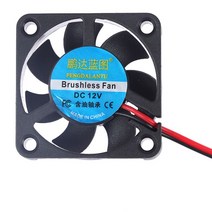 1PC 3D 프린터 부품 팬 4010 2 핀 40x40 X10 Mm 그래픽 카드 DC 5V / 12V 24V 액세서리, 02 12V