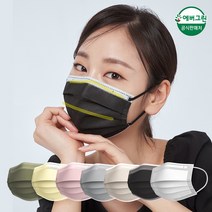 에버그린 바날 KF-AD 브릿지업 마스크 30매, 1개, 블랙