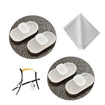 BEHLINE 2 Pairs Push-in Replacement Nose Pads for Mykita Sunglasses Eyeglasses Soft Silicone and Ant, 1