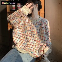 퀸앤조이 반짝이 은사 컬러니트***판매자 퀸앤조이***