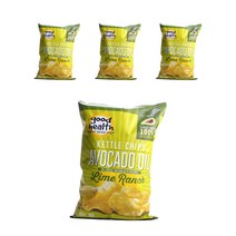 굿헬스 케틀 칩 아보카도 오일 라임 렌치 글루텐 프리, 142g, 4개