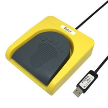 리니지발판 원큐 발판 풋스위치 페달 패달 pc sensor usb 단일 풋 스위치 제어 하나의 키 사용자 정의 컴퓨터 키보드 액션 회색 노란색