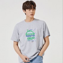 키밍 크루즈 여행 그래픽 캐쥬얼 반팔티