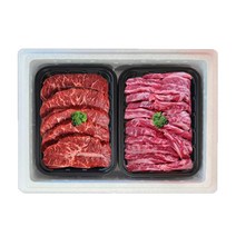 명절 미국산 선물용 냉장 소고기 구이용 부채살 갈비살 1kg 선물세트