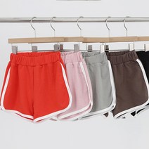 국내생산 유아동 베이직 기본 컬러 반바지 팬츠 5color 남아 여아 흔한 남매 형제