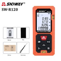 레이저 자 디지털 거리측정기 줄자 수평기 전자 40m 60m 80m 100m trena, 협력사, sw-r120 120m