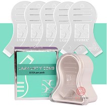 국산 래쉬놀 속눈썹 펌 빗 Y 브러쉬 10개입 / 케이스