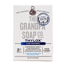 Grandpa Soap 타이록스 아크네 유황 바 비누 솝 페이스 바디 92 g, 92g x 1개