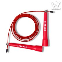 윈어블 복싱 RPM 와이어줄넘기 실내 실외 스피드 줄넘기 더블언더 크로스핏 운동, 01. 와이어 줄넘기 레드