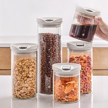 빈플러스 대용량 원두보관용기 커피 보관통, 빈플러스 글라스 밀폐용기 L(500G)