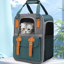 생활방수 동물병원 백팩형 강아지이동장 반려견 반려견병원 이동케이지, 블루