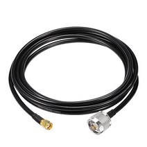 Superbat 저 N 수 - RPSMA 수 커넥터 5m(16.4피트) KSR195 동축 케이블 연장 라이트닝 어레스터 야기 안테나 헬륨 핫스팟 HNT 마이너 RAK Nebra B, n male to rpsma male_10ft RG8X