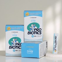 [찹앤찹] 꼬리당 독자균주 강아지 고양이 유산균 대장건강 영양제 1박스(2gx30포), 3박스(2g x 90포)