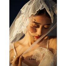 약혼 헤어 롱 액세서리 파티 화이트 편한 심플 우아한 리마인드웨딩 베일 만삭촬영