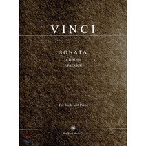 빈치 비올라 소나타 (D) 장조, 한국음악사, LEONARDO VINCI 저/PETER PATR...