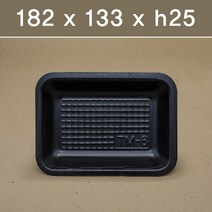패키지요 스티로폼 사각트레이 8호 검정 1000개