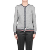 톰브라운 명품톰브라운 22FW 라이트그레이 RWB 헤링본 울 카디건 FKC470A Y1014 055