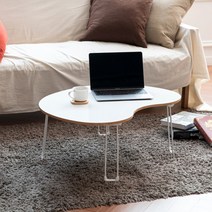 이지심플 우드 화이트 피넛 접이식 테이블 인스타 성경 킨포크 좌탁 밥상 이케아, 상세페이지 참조