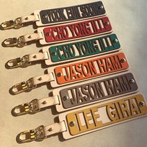 보스턴소가죽네임택 골프 스포츠 어버이날 선물 캐디백, 메이플레드