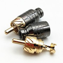 커넥터 4 개1 쌍 고급 납땜 rca 플러그 잭 스피커 오디오 출력입력 어댑터 플러그 금도금 이어폰 잭