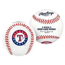 텍사스 레인저스팀 로고 야구공 정품 Rawlings MLB 화이트