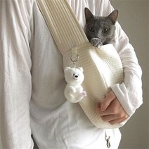 수제 애완 동물 강아지 키튼 캐리어 야외 여행 핸드백 캔버스 싱글 어깨 고양이 가방 슬링 컴포트 토트 백, 대(9KG 이내가능), 불루