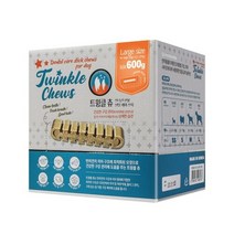 트윙클츄 L 큰사이즈 강아지덴탈껌, 3박스, 600g