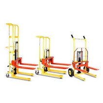 핸드 포크 리프트 수동 화물 입식 지게차 자키 핸들카, 일반200KG-0.85m 유니버설 휠