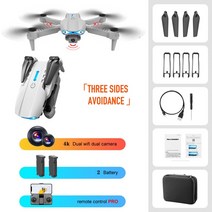 전동대패 K3 프로 RC 미니 드론 4K 듀얼 카메라 와이파이 FPV 항공 사진 헬리콥터 폴더블 쿼드콥터 장난감 선물 2023 년 신제품, [24] gray 4k Dual 2b