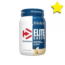Dymatize Elite 카세인 Casein 단백질 프로틴 Protein 파우더 가루 분말 아미노산으로 느린 100% 미셀라 카제인 25g BCAA 분지사슬 아미노산 5.3g 0, Vanilla, 27.0 Servings (Pack of 1)