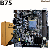 B75 LGA 1155 마더 보드 Intel coree3 i5 SATA II USB 3.0 VGA 컴퓨터 콤보 세트, 한개옵션0