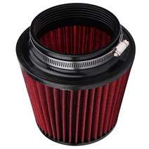 air filter high flow car modify inlet 공기 흡입구 round cone air filters red pu 면 거즈 메쉬 필터 버섯 머리