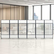 사무용 투명 아크릴 파티션 간이 가림막 이동식 카페, 1미터 x 높이 2미터 (투명 아크릴)