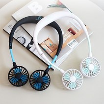 [다선풍기] 엔젤가드 접이식 휴대용 넥밴드 선풍기, 폴더블선풍기 (네이비)
