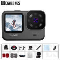 CERASTES 와이파이 손떨림 방지 액션 카메라 리모컨 스크린 방수 스포츠 프로 드라이브 녹음기 4K60FPS, 01 V9_03 128G