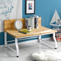 데스커책상 원격수업 원목 좌식 곡선 책상 900, 블랙