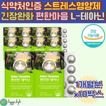 직장인 수험생 육아 스트레스 정신건강 테아닌 영양제 10개월분 식약처인증 엘 L 테아닌 200mg 알파파 L-테아닌 스트레스푸는법 마음이불안할때 릴랙스 고3 고시생 공시생