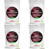 저스트비타민스 Just Vitamins Soya Isoflavones 저스트 비타민스 대두 이소폴라본 제니스테인 다이제인 함유 90정 4팩, x, 1개