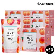 카페베네 복숭아아이스티, 190ml, 50개