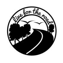 캠핑카 꾸미기 악세사리 넓은 25cm 캠핑 여행 자동차 스티커 자동차 액세서리는 도로 여행 모험 비닐을 위해 살고 있습니다., 금, CHINA